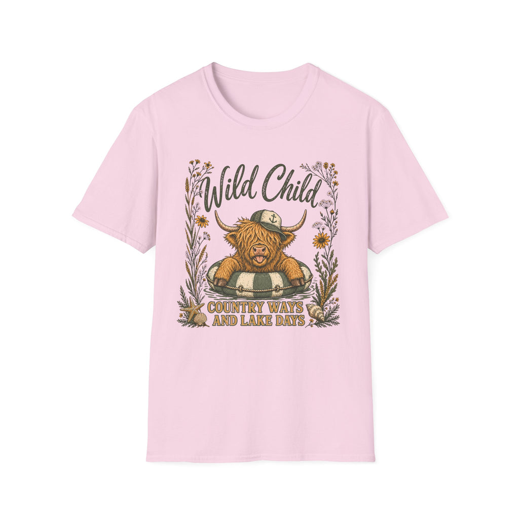 Wild Child Country Ways And Lake Days T-Shirt