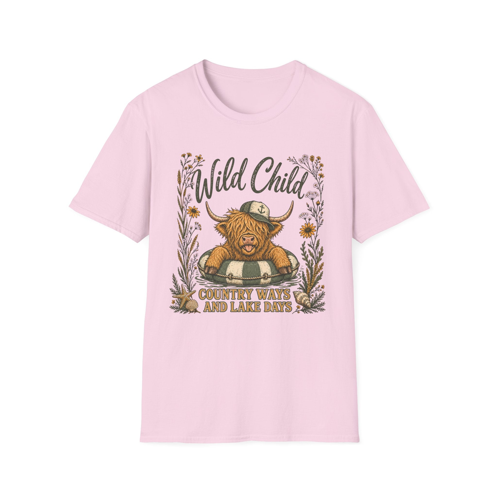 Wild Child Country Ways And Lake Days T-Shirt