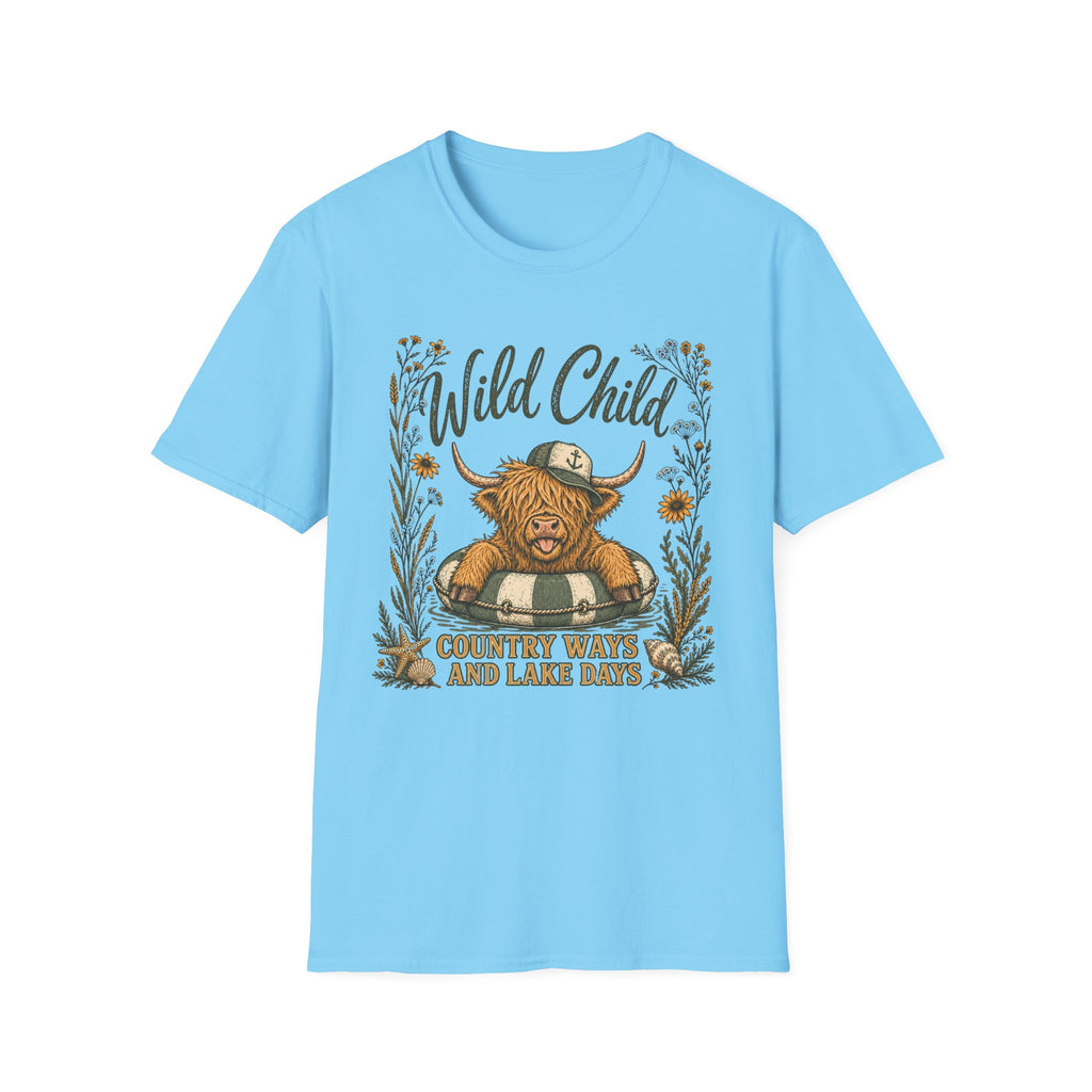 Wild Child Country Ways And Lake Days T-Shirt