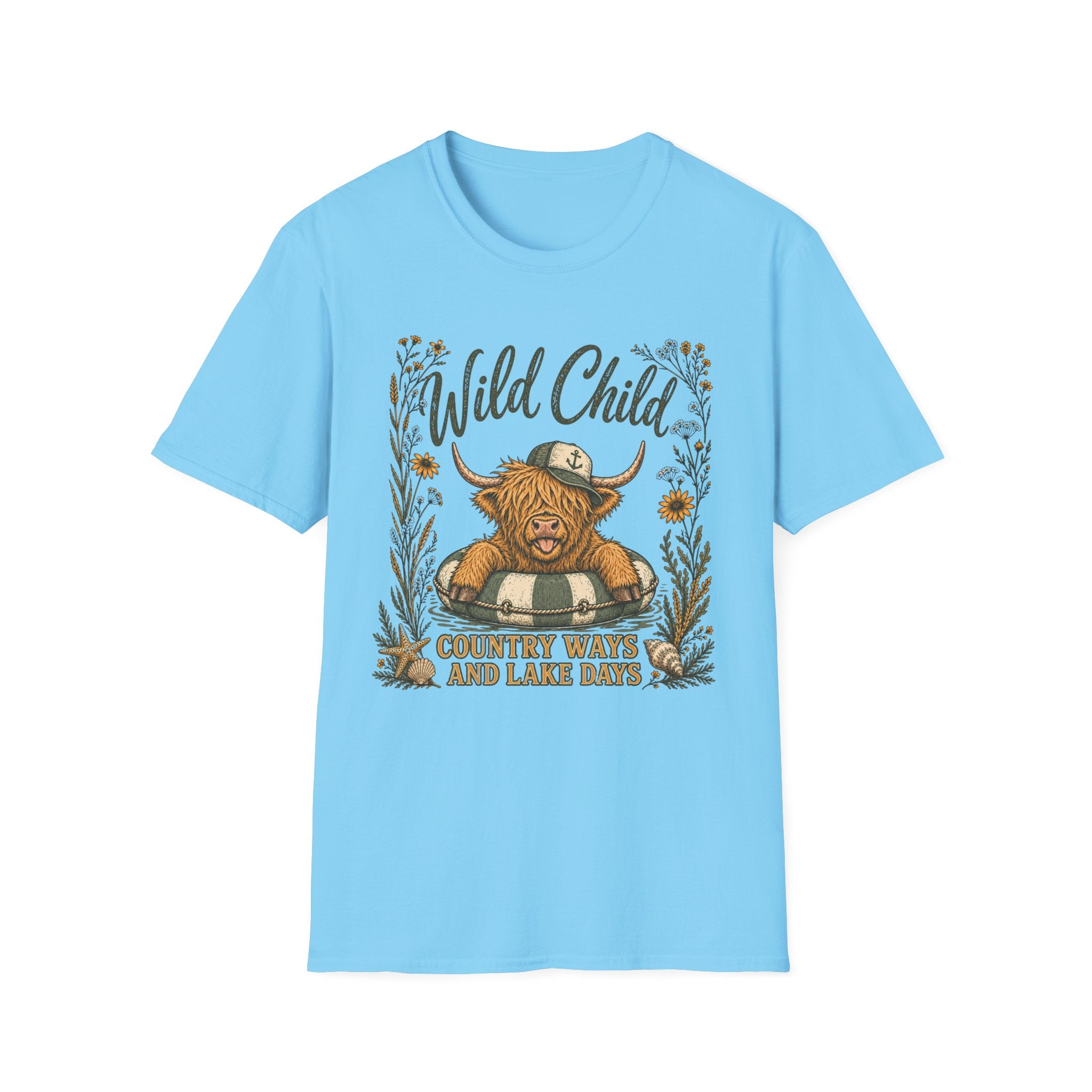 Wild Child Country Ways And Lake Days T-Shirt
