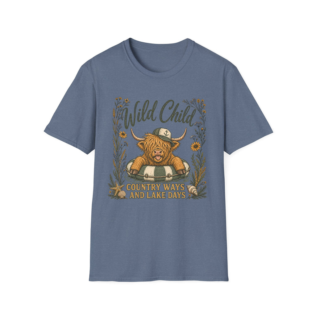 Wild Child Country Ways And Lake Days T-Shirt
