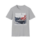 WAKE THE NATION FREEDOM'S BEEN BOATIN' SINCE 1776 T-Shirt
