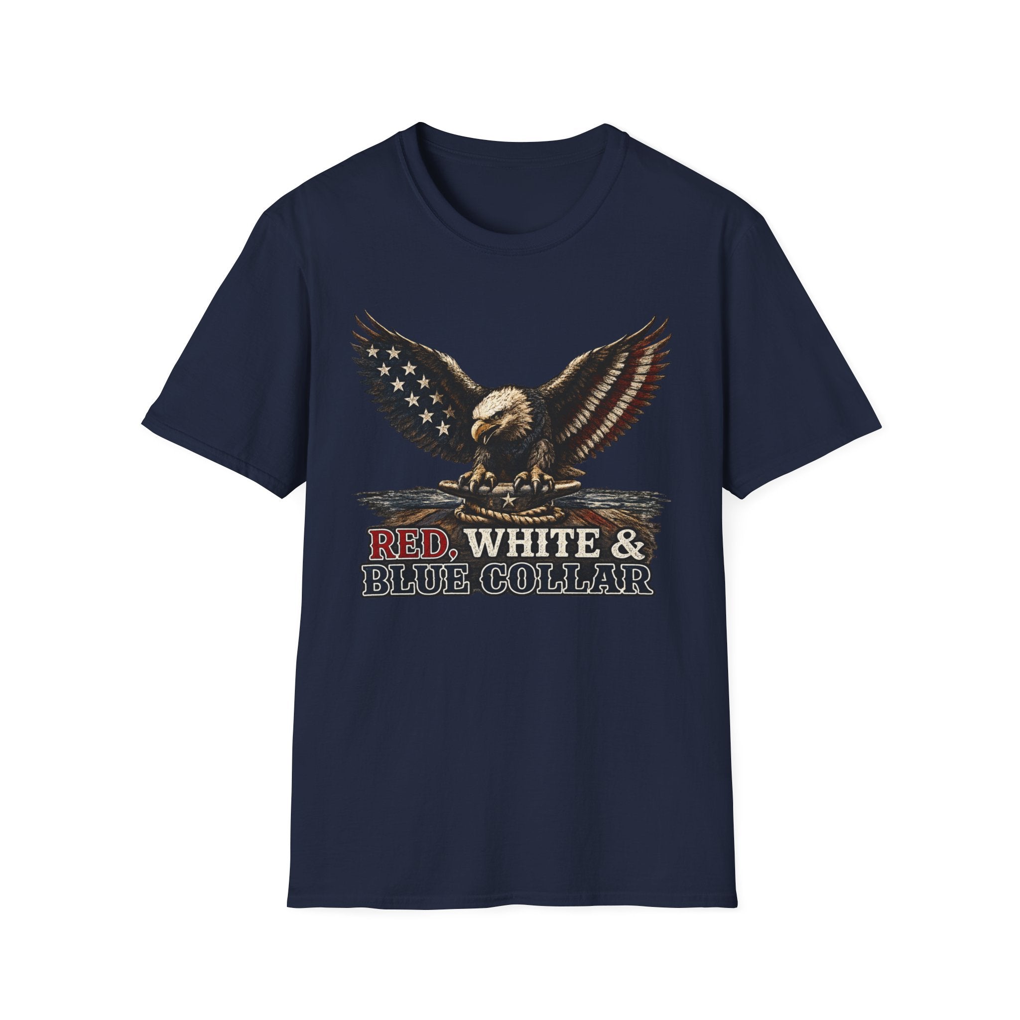 Red, White & Blue Collar T-Shirt