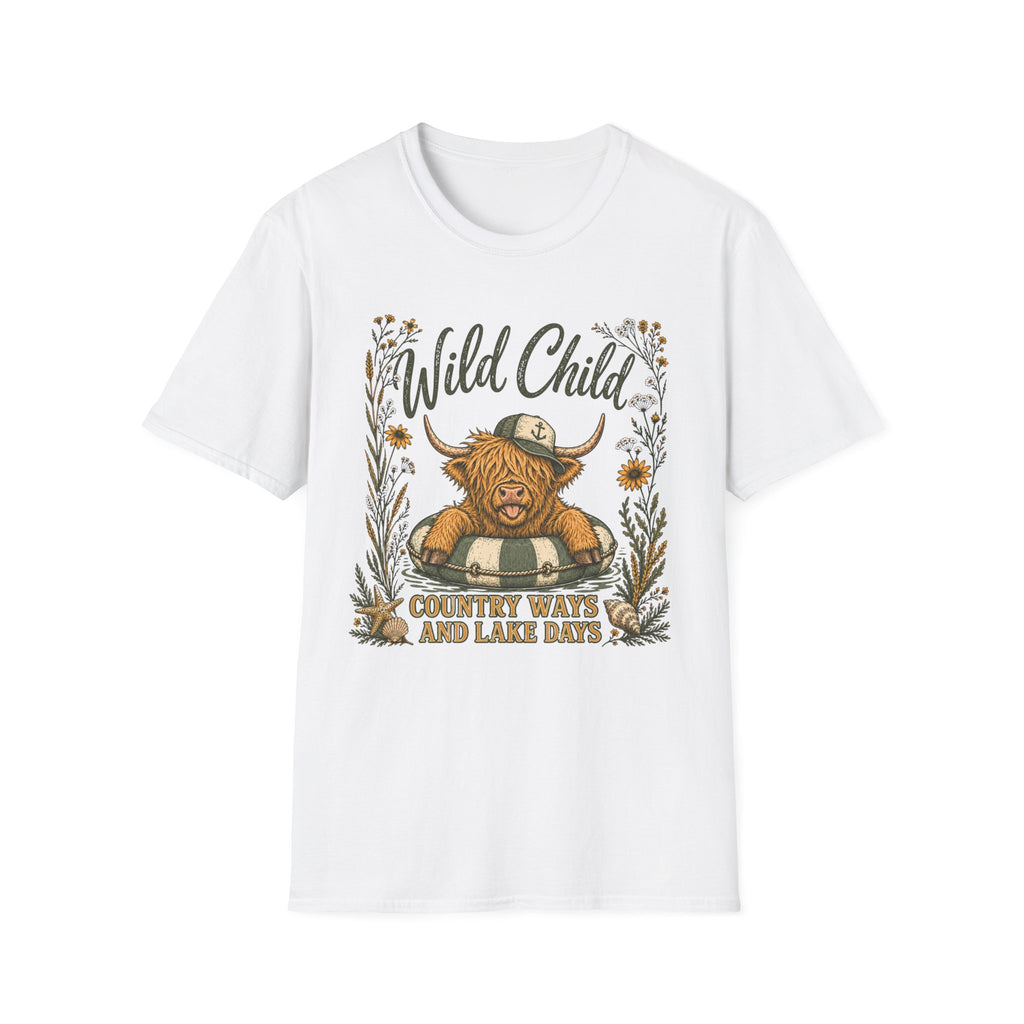 Wild Child Country Ways And Lake Days T-Shirt