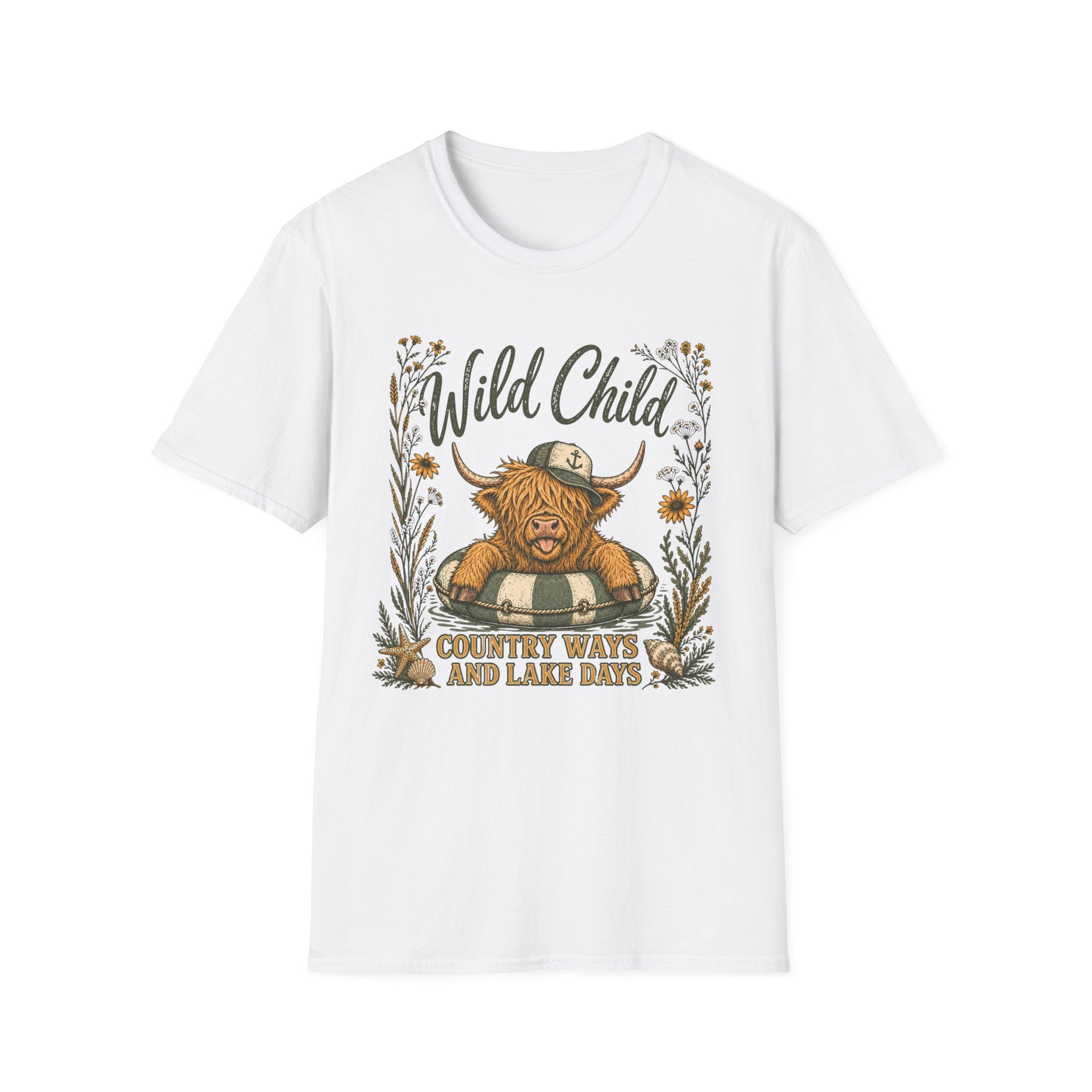 Wild Child Country Ways And Lake Days T-Shirt