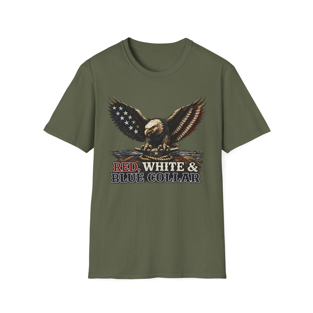 Red, White & Blue Collar T-Shirt
