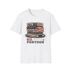 1776 TO 2026 RED, WHITE & PONTOON-Shirt