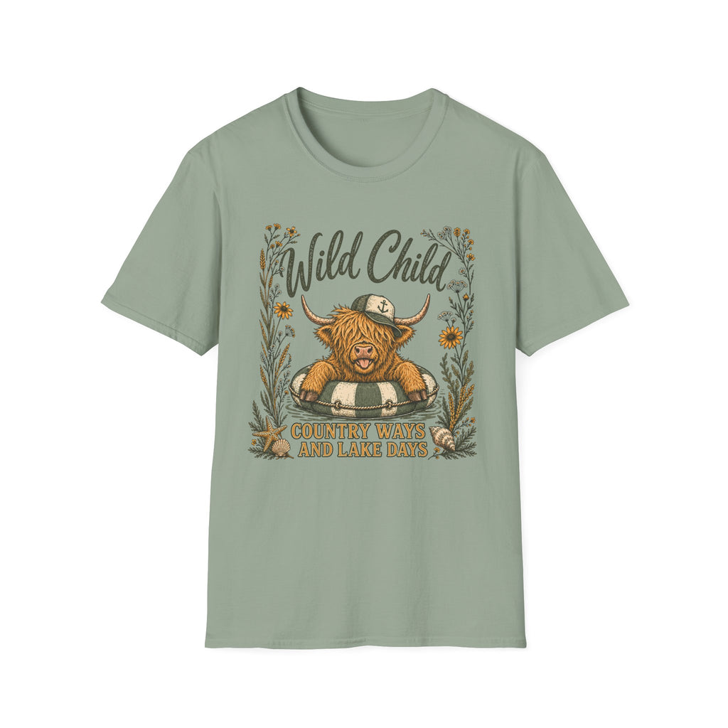 Wild Child Country Ways And Lake Days T-Shirt